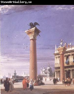 Richard Parkes Bonington The Column of St Mark in Venice (mk09)